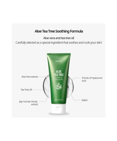 Nacific Aloe Tea Tree Soothing Gel - Soothing Aloe Vera Gel 100ml