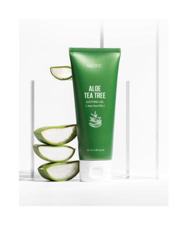 Nacific Aloe Tea Tree Soothing Gel - Soothing Aloe Vera Gel 100ml - Buy Online on GoSupps.com