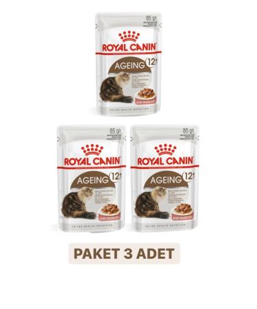Royal Canin Ageing 12+ Gravy Senior Cat Food 85 Gr X 3 Pieces