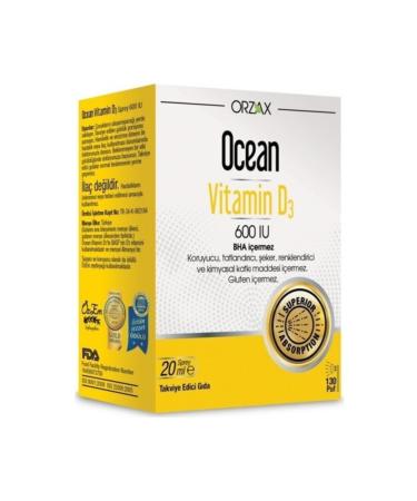 Ocean Vitamin D3 600 Iu 20ml