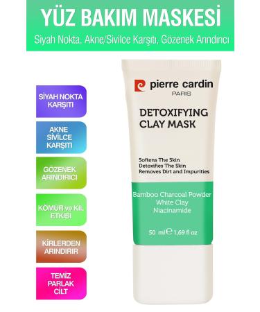 Pierre Cardin Blackhead Acne and Pimple Anti-Pore Purifying Face Care Mask 50 ml - Buy Online on GoSupps.com