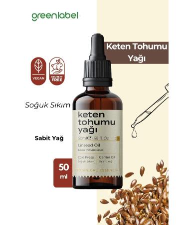 Green Label Linseed Oil Cold Pressed 0 Natural And Pure 50ml