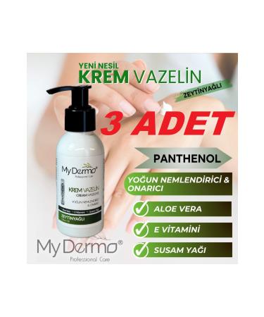 MY DERMO 3 PCS Cream Vaseline Olive Oil 100 ML