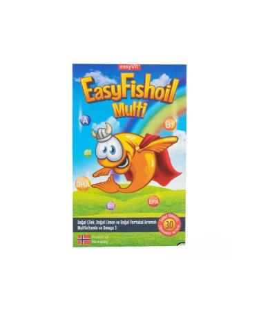 EASYV T Easyfishoil Multi Omega 3 30 Tablets