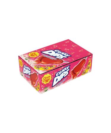 Chupa Chups Crazy Dips Strawberry 24 Pieces 16 gr