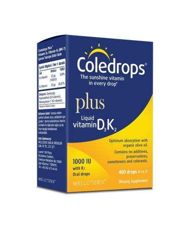 Coledrops Plus Vitamin D3 K2 Drops 20 ml