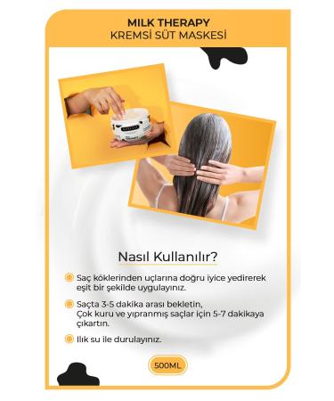 Morfose Milk Therapy Hair Mask 500 ml - Nourishing Protective Effect - Buy Online on GoSupps.com