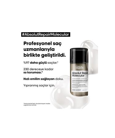 L'oreal Professionnel Loreal Prof.Absolut Repair Molecular Strengthening Mask for Damaged Hair 100 ml 3.4 FL OZ CYT9797 - Buy Online on GoSupps.com