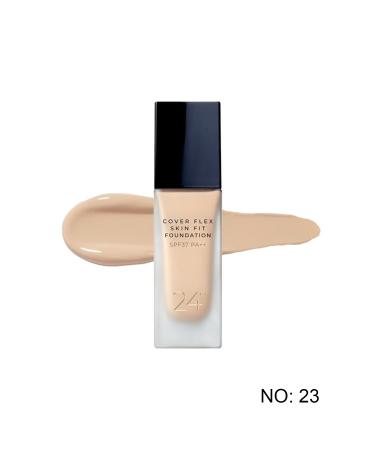 BOM High Coverage Foundation Spf37 and 24 Hour Protection Coverflex Skinfit Foundation No: 23 Natural Beige - Buy Online on GoSupps.com