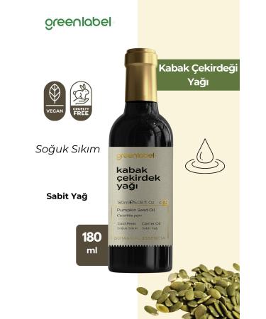 Green Label Pumpkin Seed Oil Cold Pressed 0 Natural And Pure 180ml