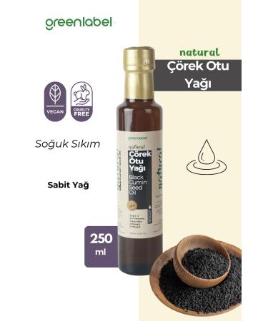 Green Label Black Cumin Oil Cold Pressed 0 Natural And Pure 250ml