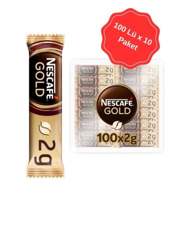 Nescafe Gold Granulated Coffee 2Gr (100L x 10 Packs)