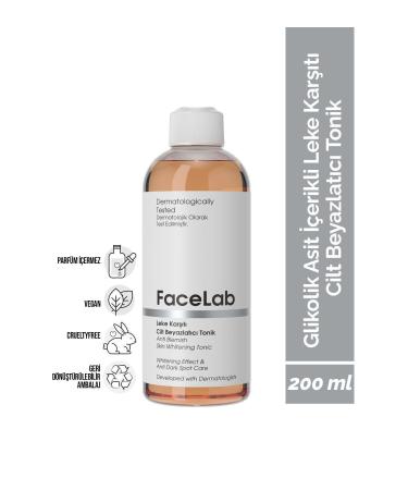 FaceLab Anti-Spot Brightening Whitening Glycolic Acid 6% Toner 200 ml