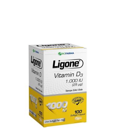 Rcfarma Ligone Vitamin D3 1.000 IU 100 Softgel