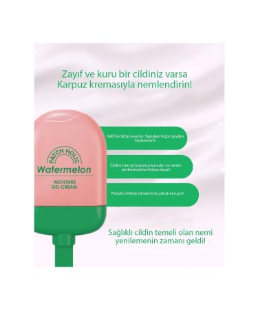 PATCH HOLIC Moisturizing Gel Cream for Sensitive Skin (Watermeloon Moisture Cream) - Buy Online on GoSupps.com
