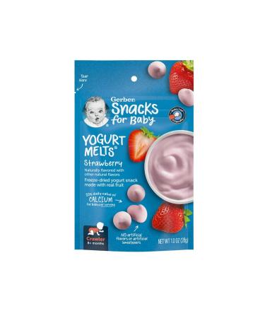 Gerber Yogurt Melts Strawberry Snack 28 gr