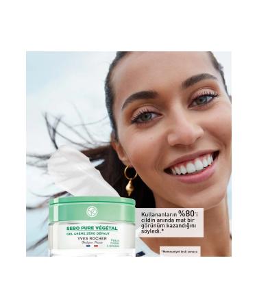 Yves Rocher Sebo Pure Vegetal Gel Cream for Combination and Oily Skin - Zinc & Salicylic Acid - 50 Ml - Buy Online on GoSupps.com