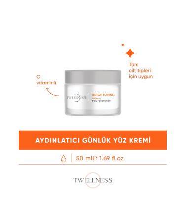 Twellness Vitamin C Brightening Daily Face Cream - 50 Ml