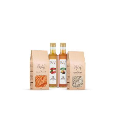 Organic Windy Valley Organic Detox Package Apple Cider Vinegar (500 ML) Hawthorn Vinegar (500ML) Red Lentils (750GR) Green - Buy Online on GoSupps.com