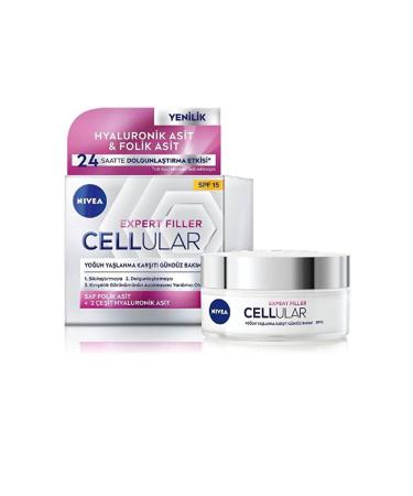 NIVEA Cellular Expert Filler Intensive Anti-Aging - Day Care Face Cream SPF15 - 50 ml DKProduct981