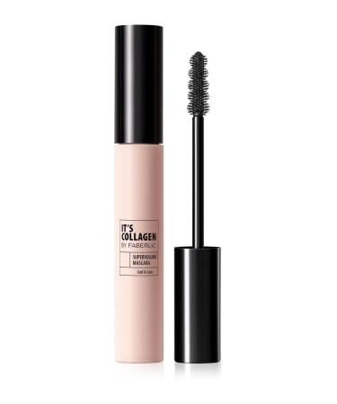 Faberlic It's Collagen Mascara a black tone that strengthens lashes and provides a multi-level volume effect