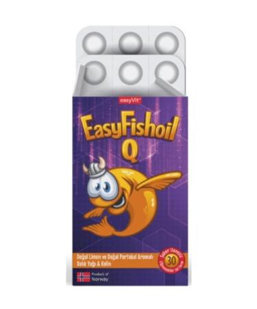 EASYV T Easyfishoil Q Omega 3 Chewable 30 Gel Tablets - Buy Online on GoSupps.com