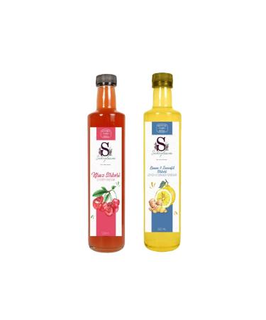 Suheylaana Natural Cherry Vinegar 500 Ml - Natural Lemon & Ginger Vinegar 500 Ml