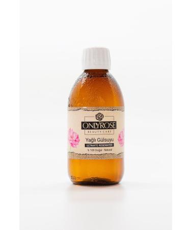 onlyrose Rose Water Full Oil 250 ml Glass Bottle (FLAT CAP)
