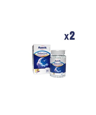Ausvit Relaxone Stress & Sleep Support - Two Boxes - 30tb Containing Valerian and 5-htp
