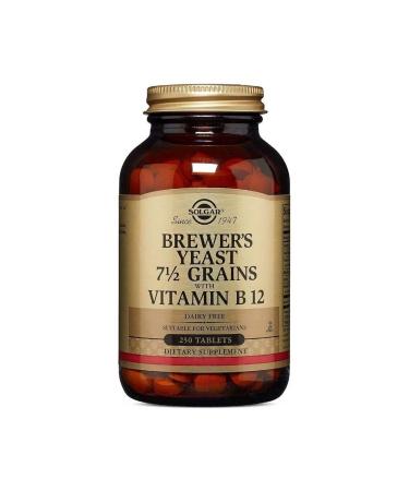 Solgar Brewer's Yeast With Vitamin B12 250 Tablets