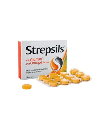 Strepsils Vitamin C & Orange Flavored Pastilles (5 Pieces) - Buy Online on GoSupps.com