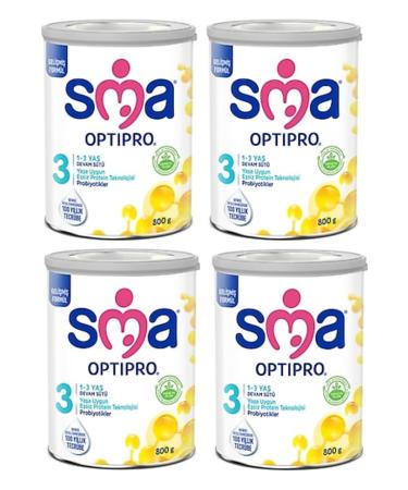 SMA Mama Optipro 3 Follow-On Milk 1-3 Years - 4 X 800 G - Buy Online on GoSupps.com