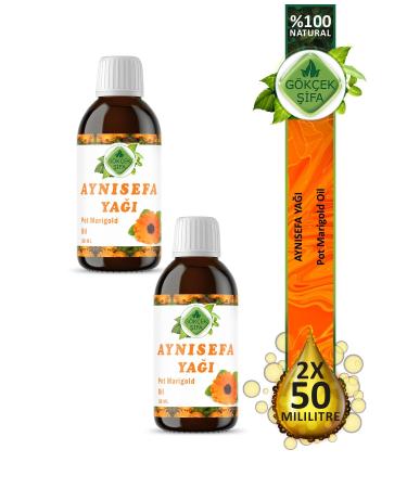 Gokcek Healing Marigold Oil (Pot Marigold Oil) 50 ml. X 2