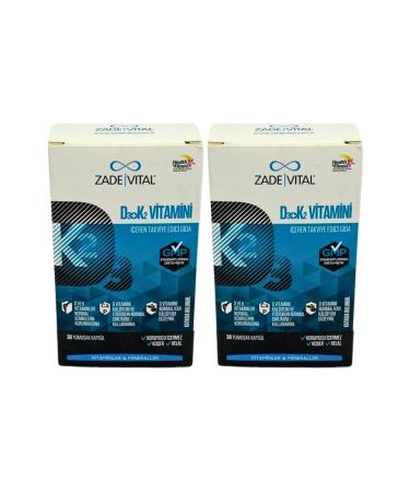 Zade Vital D3+K2 Vitamin 30 Capsules 2 pieces