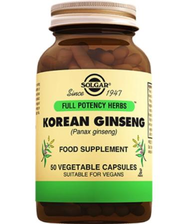 Solgar Korean Ginseng 50 Capsules - Alliavital.com-215