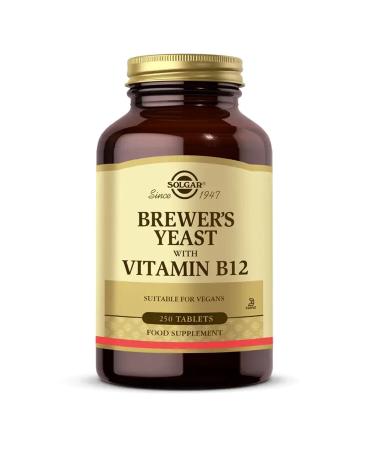 Solgar Brewer's Yeast With Vitamin B12 250 Tablets