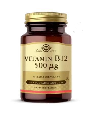 Solgar Vitamin B12 500 Mcg 50 Capsules - Buy Online on GoSupps.com