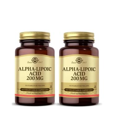 Solgar Alpha Lipo Acid 200 Mg 50 Capsules 2 Pieces