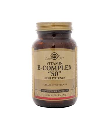 Solgar Vitamin B-complex '50' 100 Capsules - Buy Online on GoSupps.com