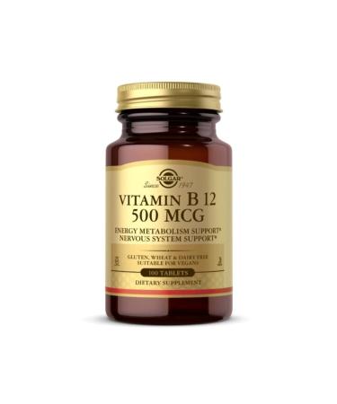 Solgar Vitamin B12 500 Mg 50 Capsules