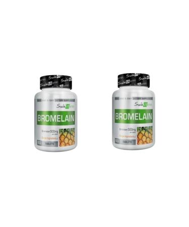 Vitamin Bromelain in Water 500 Mg 60 tablets 2 Pieces