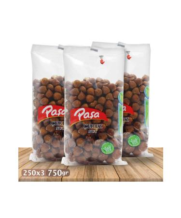 Pasha Nuts Raw Hazelnuts Transparent Package 250 gr X 3 Pieces (NATURAL 1ST QUALITY) - Buy Online on GoSupps.com
