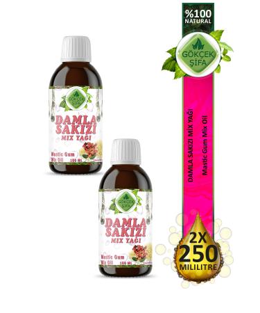 Gokcek Healing Mastic Gum Mix Oil 100 ml X 2