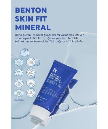 Benton Skin Fit Mineral Sun Cream Spf50 Pa 12ml 0 Physical Vegan Sunscreen - Buy Online on GoSupps.com