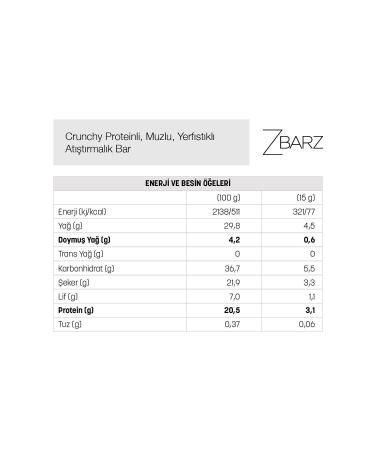 Zbarz Crunchy Protein Bite Peanut-banana 90g (3 Pieces) - Buy Online on GoSupps.com