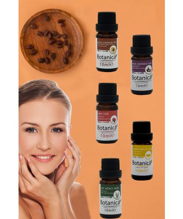 botanica Skin Care Set Skin Firming Apricot Fig Indian Lemon Tea Tree Oil 50 Ml