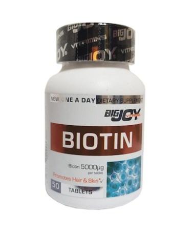 Bigjoy Vitamins Vitamin Biotin 5000 Mcg 50 Tablets in Water (bjv101)