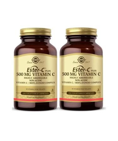Solgar Ester-c 500 Mg 100 Capsules 2 Pieces