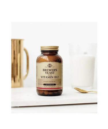 Solgar Brewer's Yeast With Vitamin B12 250 Tablets - Buy Online on GoSupps.com
