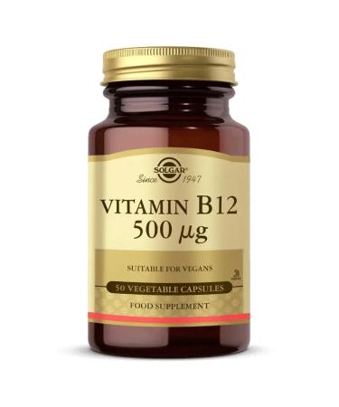 Solgar Vitamin B12 500 Mcg 50 Capsules